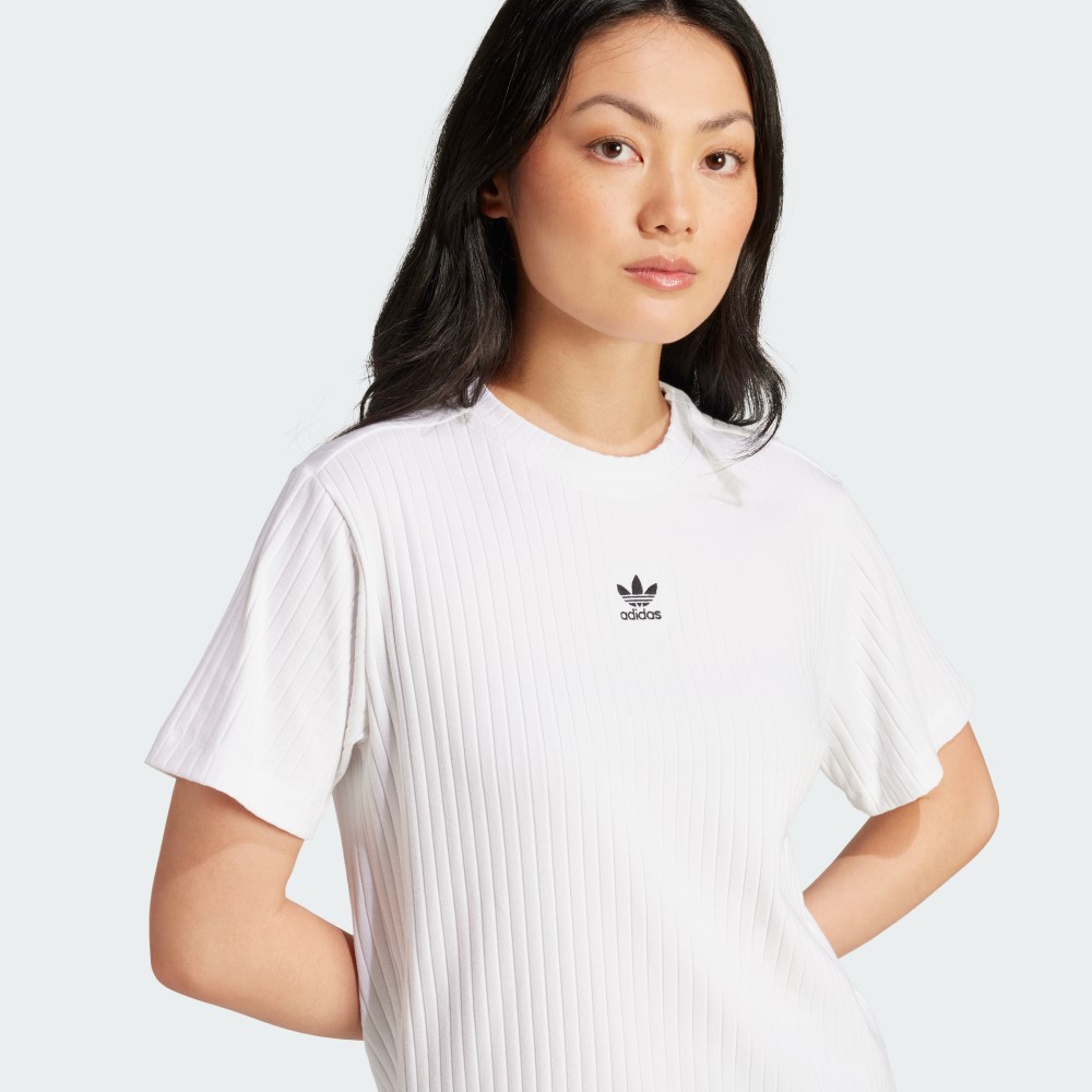 Жіноча футболка Adidas Essentials Wide Rib Originals JD1493