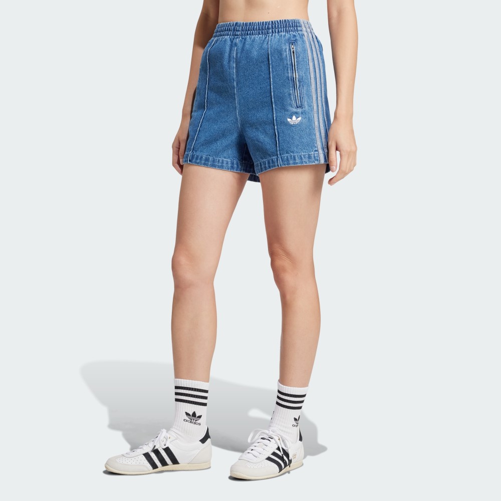 Жіночі джинсові шорти Adidas Adicolor Firebird Originals JD2562