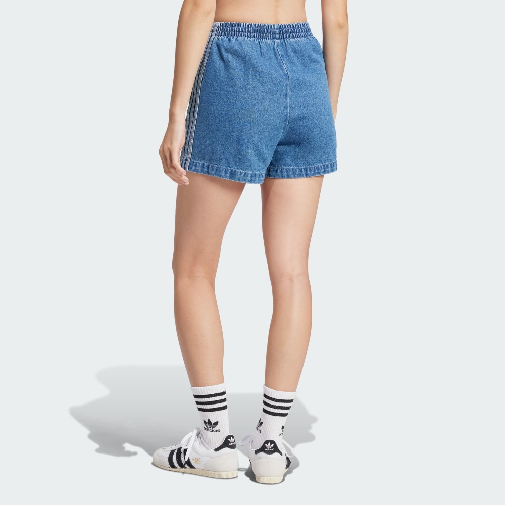 Жіночі джинсові шорти Adidas Adicolor Firebird Originals JD2562