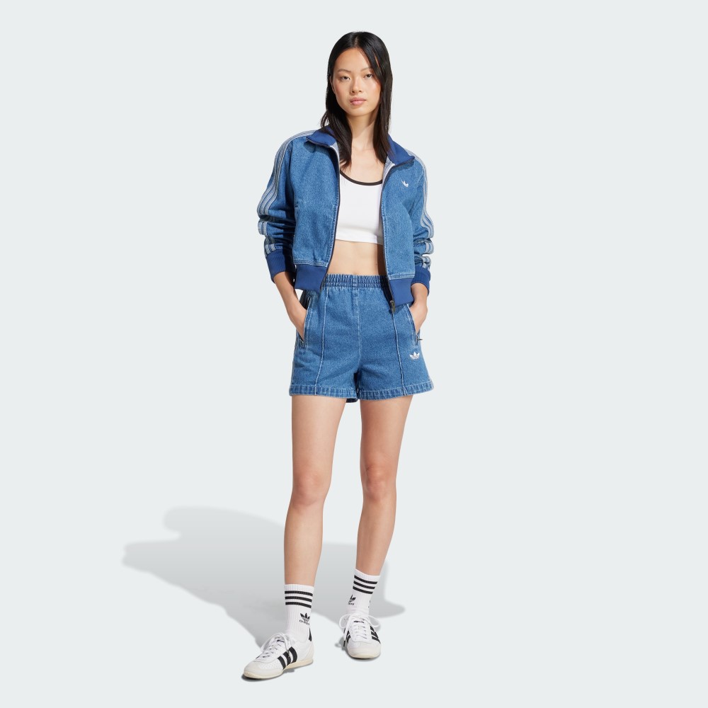 Жіночі джинсові шорти Adidas Adicolor Firebird Originals JD2562