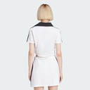 Жіноче укорочене поло Adidas Adicolor Football Jacquard V-Neck Originals JD2608