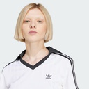 Жіноче укорочене поло Adidas Adicolor Football Jacquard V-Neck Originals JD2608