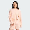 Жіночій укорочений лонгслів Adidas Essentials Wide Rib Originals JD5122