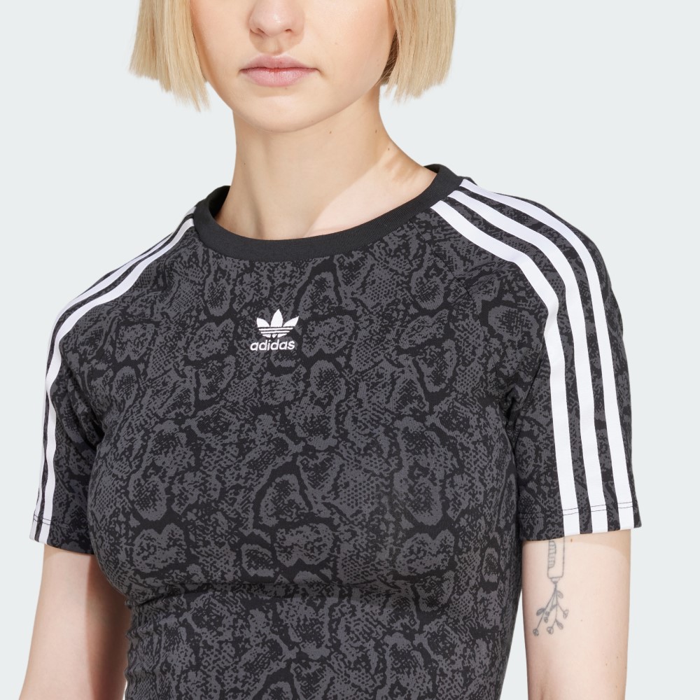 Жіноча футболка Adidas Snakeskin 3-Stripes Baby Originals JI8408