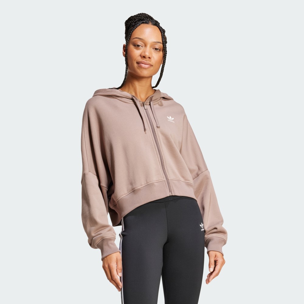 Жіноча толстовка Adidas Essentials Short Full-Zip French Terry Originals JN7846