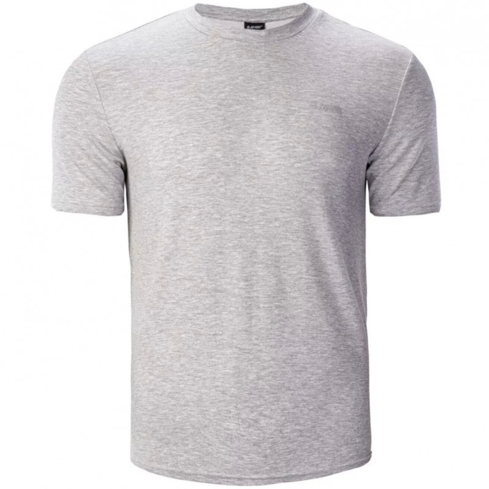 Чоловіча футболка HI-TEC LOFE-LIGHT GREY MELANGE