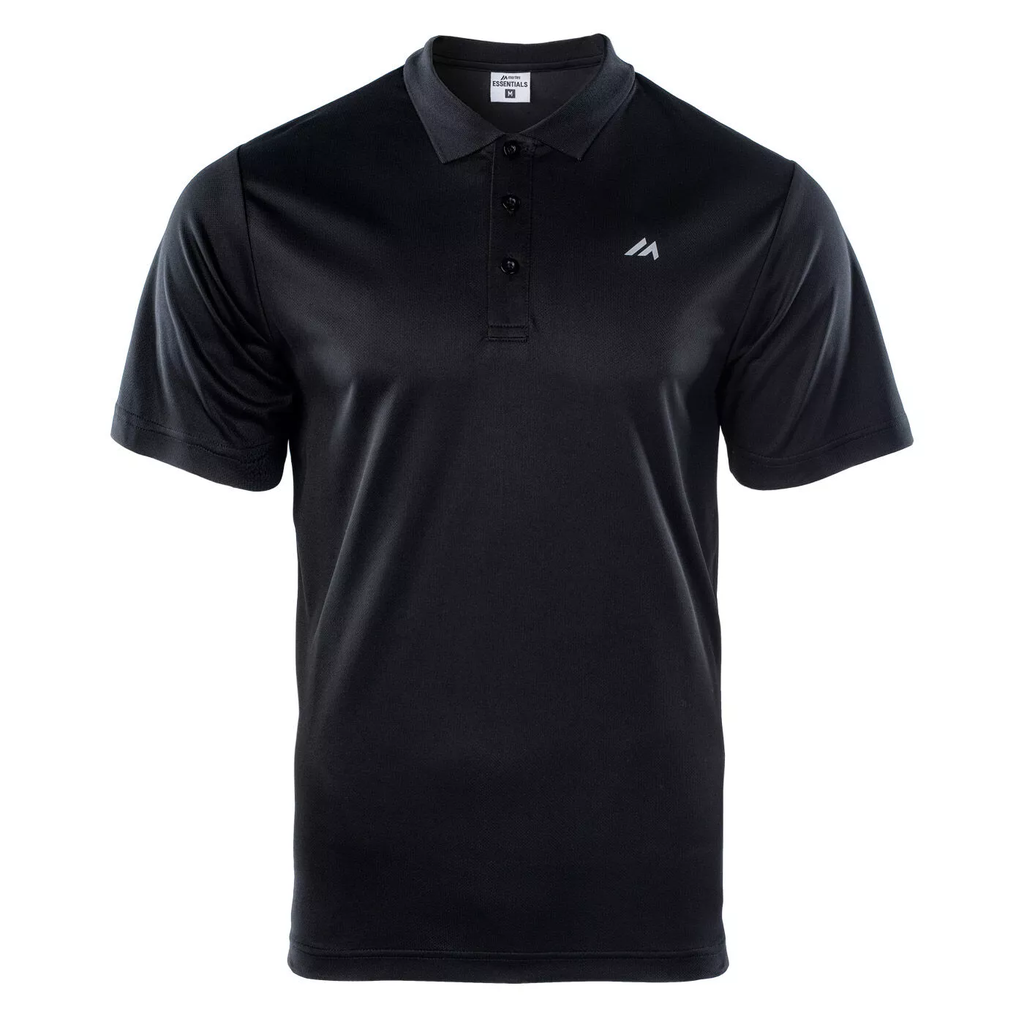 Чоловіче спортивне поло MARTES ESSENTIALS NODIM-BLACK/REFLECTIVE
