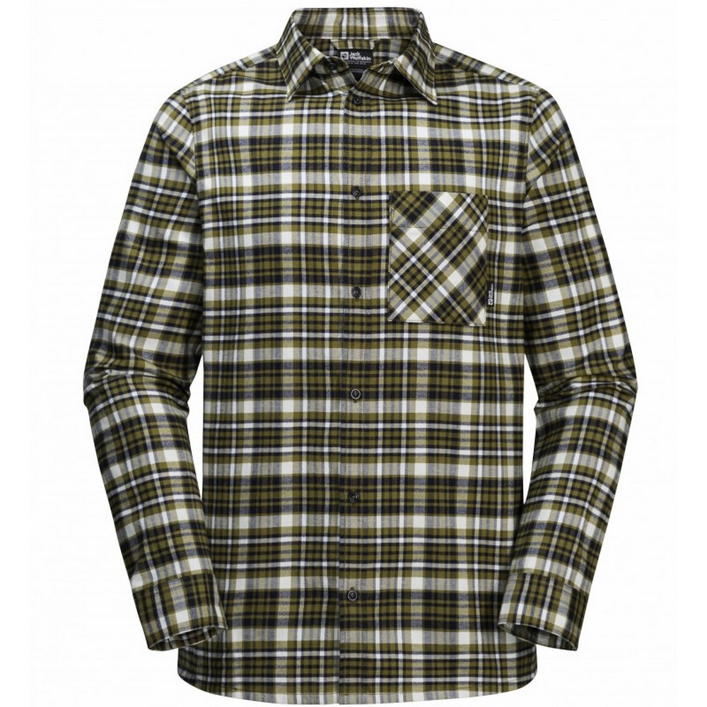Чоловіча сорочка з довгим рукавом Jack Wolfskin BERGWEG SHIRT M 1403822_8443