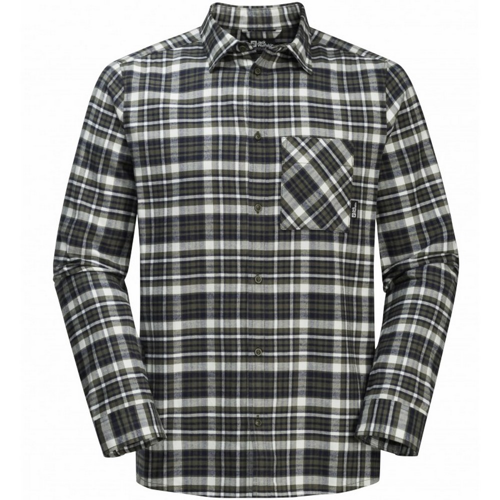 Чоловіча сорочка з довгим рукавом Jack Wolfskin BERGWEG SHIRT M 1403822_8611