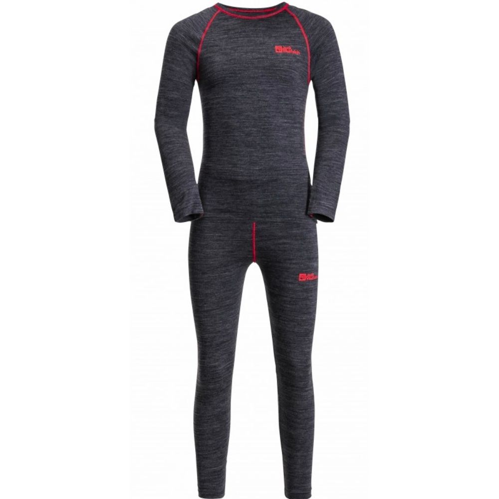 Дитячий комплект термобілизни Jack Wolfskin MERINO BASELAYER SET K 1610461_1010