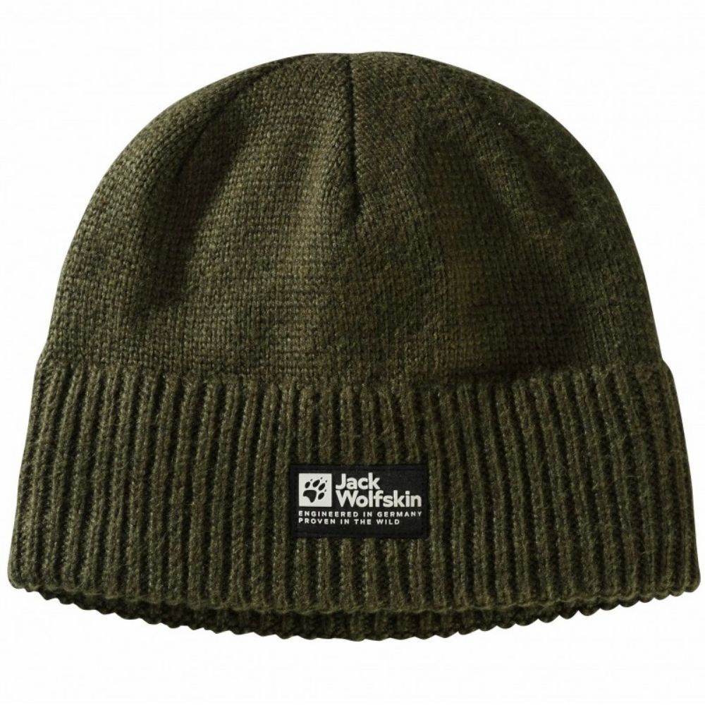 Чоловіча шапка Jack Wolfskin PLAYN LOGO BEANIE 1911611_4341