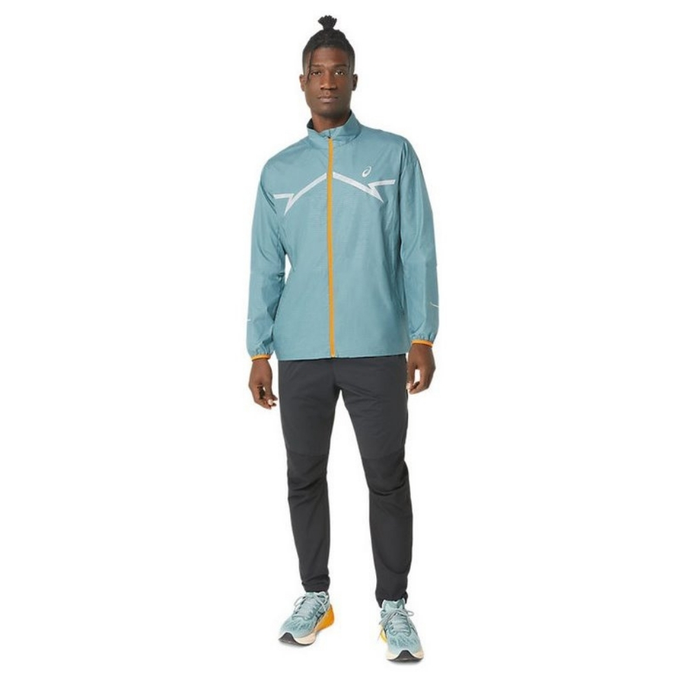 Чоловіча куртка для бігу Asics LITE-SHOW JACKET 2011C875-FOGG