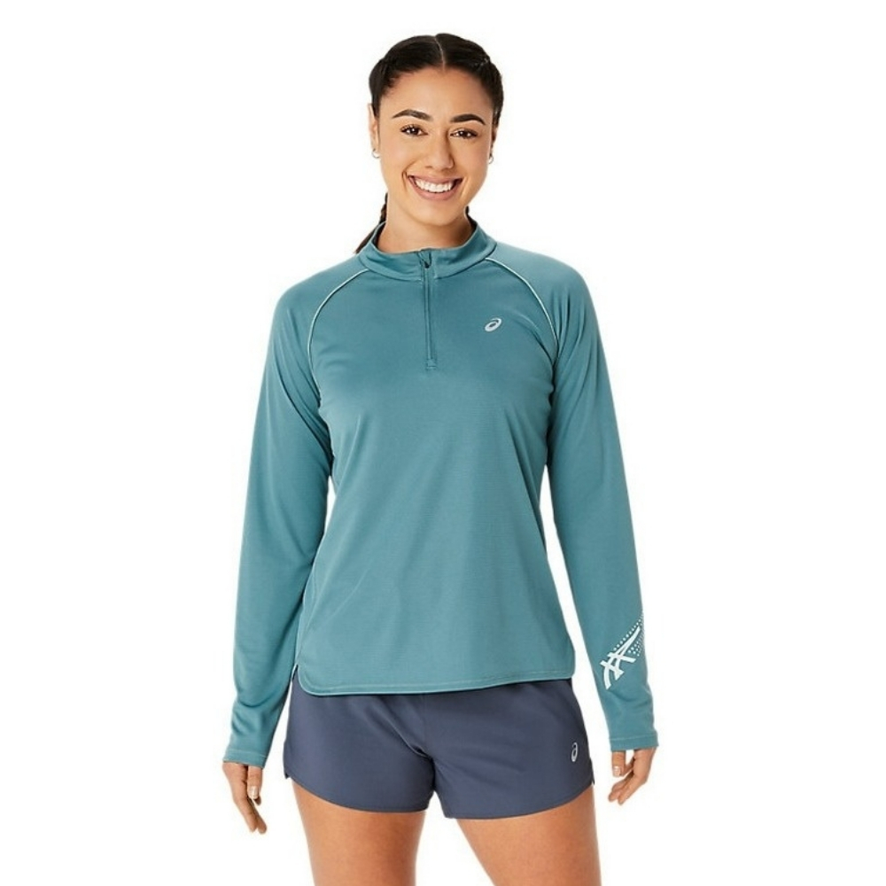 Жіночий лонгслів Asics ICON 1/2 ZIP LS TOP 2012C867-400