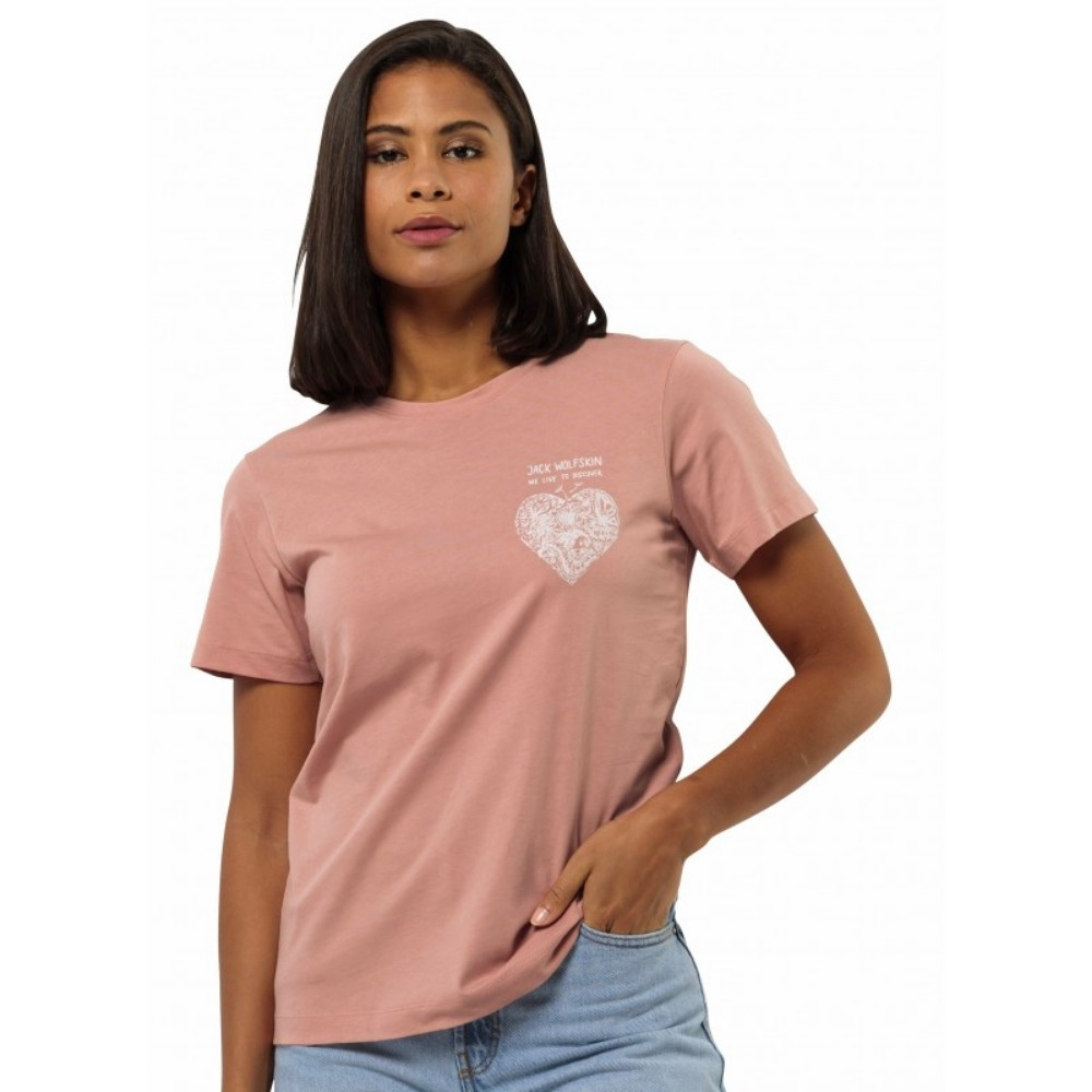 Жіноча футболка Jack Wolfskin DISCOVER HEART T W 1809701_2919