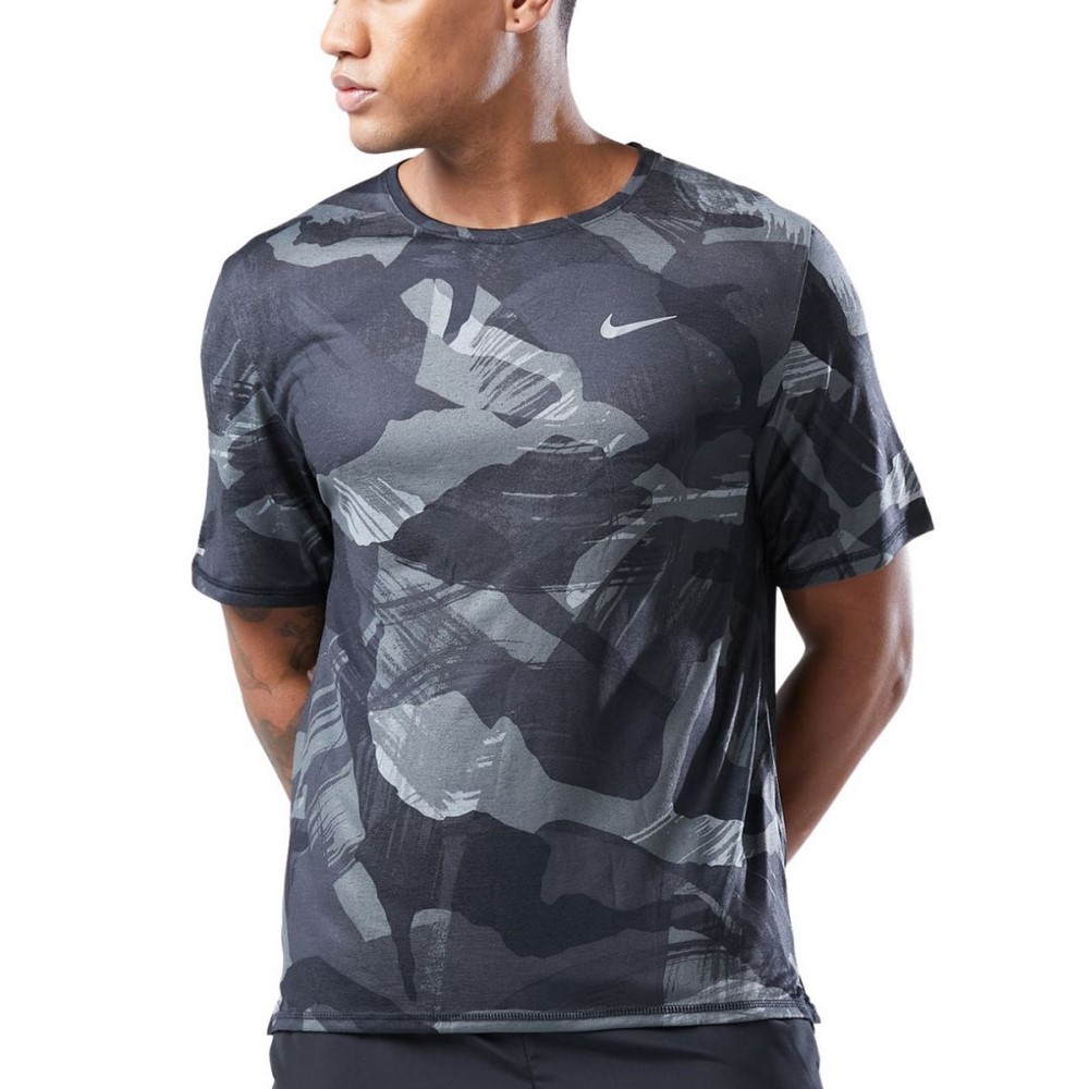 Чоловіча футболка Nike M NK DF MILER SS CAMO DQ4736-010