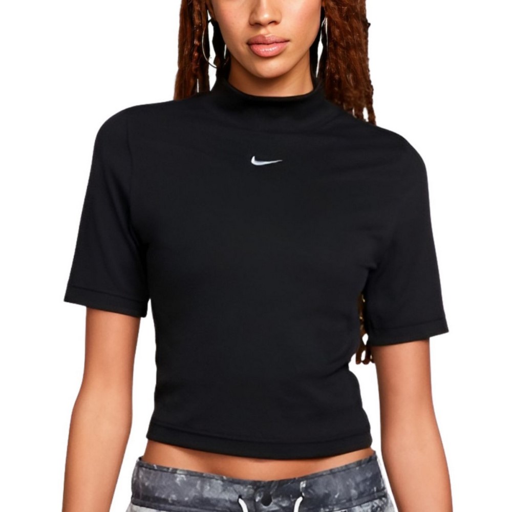 Жіноча футболка Nike W NSW ESSNTL RIB MOCK SS TOP DV7958-010