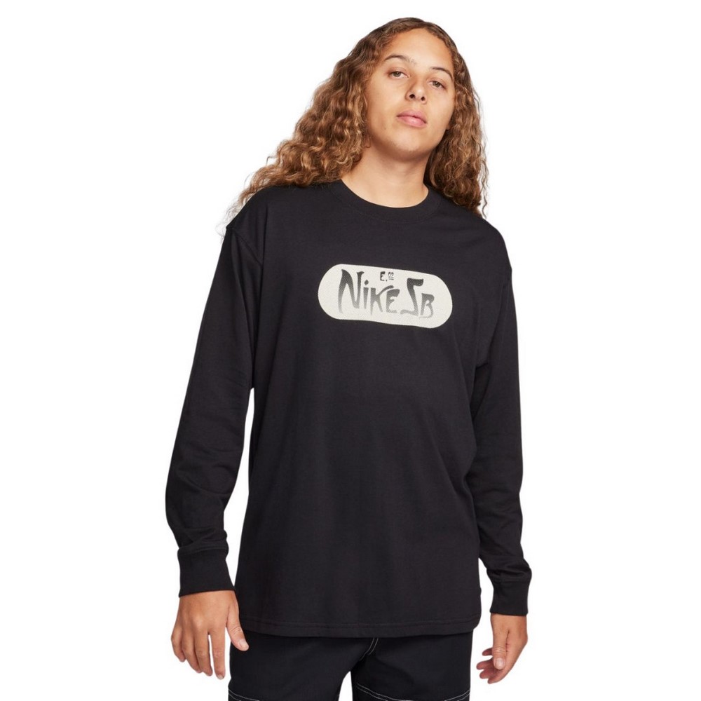 Чоловічий лонгслів NIKE SB MAX 90 SKATE LONG SLEEVE FQ3715-010