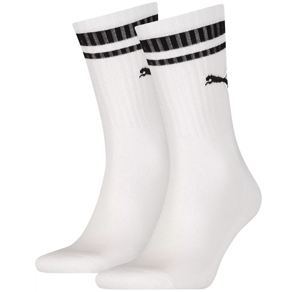 Шкарпетки спортивні PUMA CREW HERITAGE STRIPE 2P UNISEX 907944-02