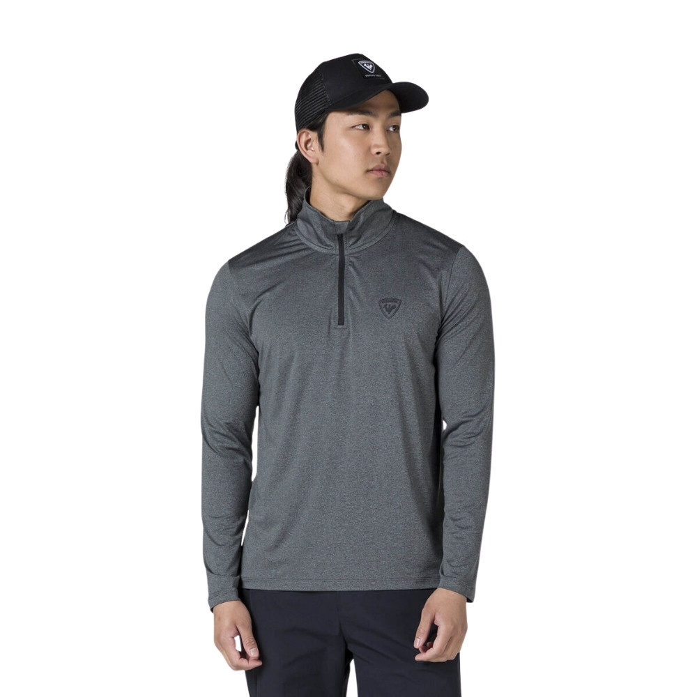 Чоловічий лонгслів ROSSIGNOL SLUB 1/2 ZIP TEE RLMMY26-23N