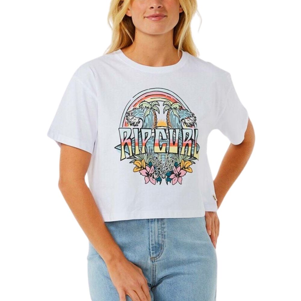 Жіноча футболка Rip Curl Block Party Crop 0B8WTE-1000