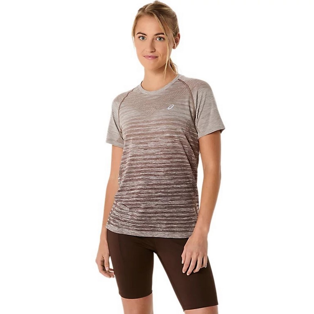 Жіноча спортивна футболка Asics SEAMLESS SHORT SLEEVE TOP 2012C385-022