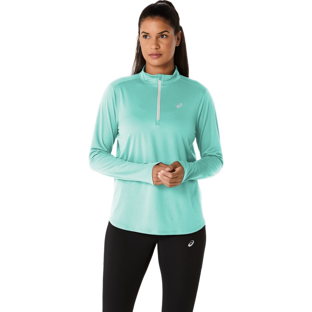 Жіноча футболка ASICS CORE 1/2 ZIP LS TOP 2012D325-400