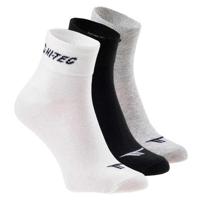 Носки лето HI-TEC CHIRE PACK-WHT/BLK/GREY MELNG