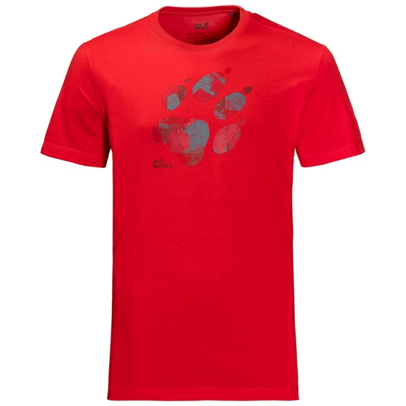 Футболка Jack Wolfskin Marble Paw T Men 1806341-2015
