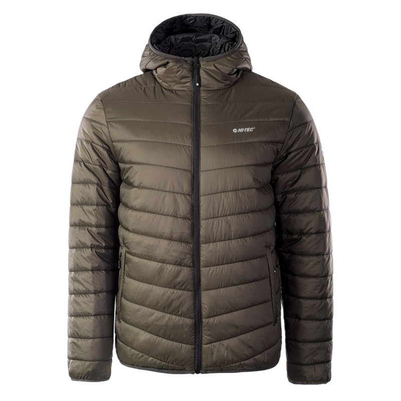 Куртка мужская прошитая HI-TEC NOVARA-BLACK OLIVES/ANTHRACITE