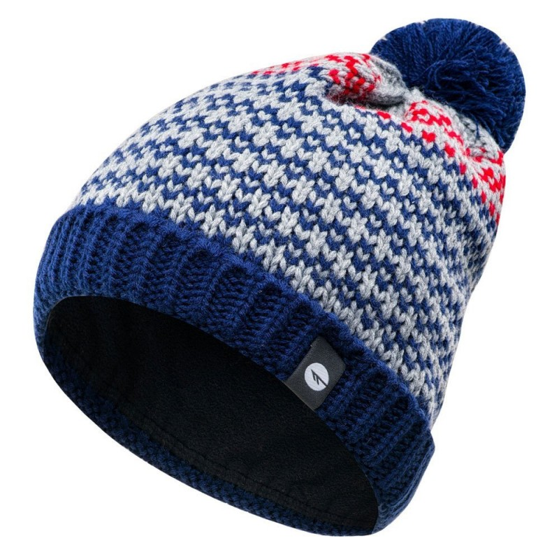 Шапка HI-TEC ELDAR-GREY/NAVY/RED