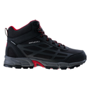 Мужские трекинговые ботинки HI-TEC MITOKO MID WP-BLACK/TANGO RED