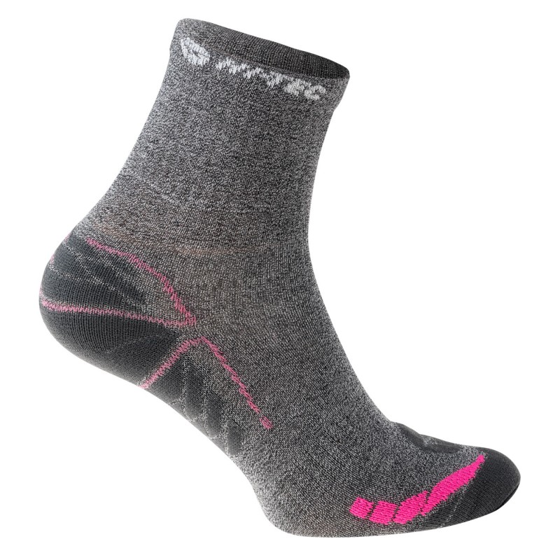 Шкарпетки жіночі HI-TEC RASENO-GREY/LIGHT GRE/PIN/FUCHS