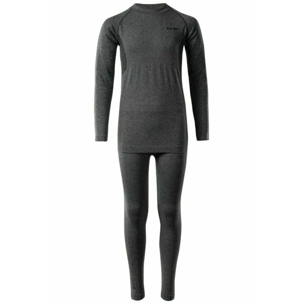 Детский комплект термобелья HI-TEC KARTI SET JR-GREY/DARK GREY