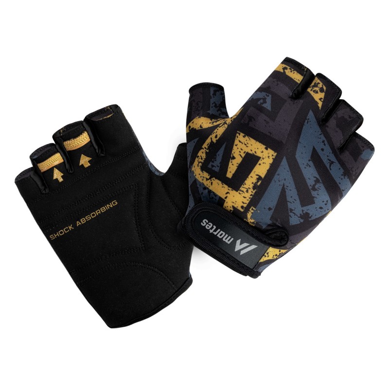 Рукавички спортивні MARTES BAYON-PRINT/NUGGET GOLD