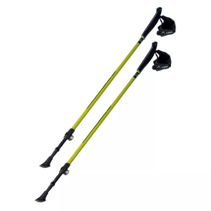 Палки для скандинавской ходьбы ELBRUS ECLIPSE-YELLOW GREEN