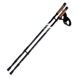 [ALPENSTOCK-BLACK/GREY-OS] Палки для скандинавської ходьби HI-TEC ALPENSTOCK-BLACK/GREY