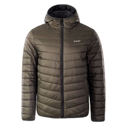 Куртка мужская прошитая HI-TEC NOVARA-BLACK OLIVES/ANTHRACITE