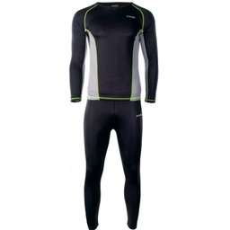 [KAMO SET-BLK/FRST GRA/LIM PNCH] Мужской комплект термобелья HI-TEC KAMO SET-BLK/FRST GRA/LIM PNCH