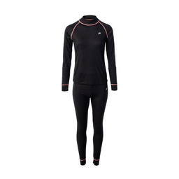 Женский комплект термобелья MARTES ESSENTIALS LADY SIRION SET-BLK/DES FLOWE