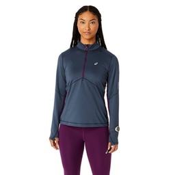Жіночий лонгслів Asics WINTER RUN 1/2 ZIP MID LAYER 2012C860-MAVU