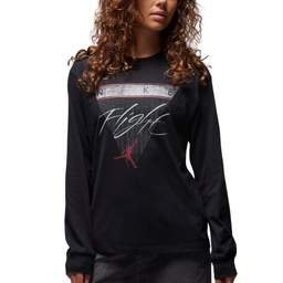 Жіночий лонгслів AIR JORDAN T-SHIRT BLACK FD7205-010