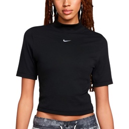 Жіноча футболка Nike W NSW ESSNTL RIB MOCK SS TOP DV7958-010