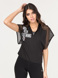 Футболка с капюшоном женская Bilcee KADIN ORME T-SHIRT TBWF1121-1001