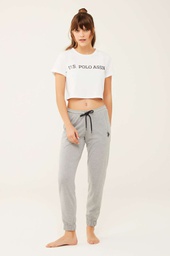 [16600 GREY MELANGE] Штани піжамні жіночі U.S. POLO ASSN 16600