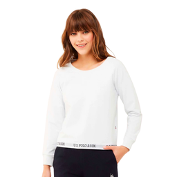 [16598 WHITE] Кофта пижамная женская U.S. POLO ASSN 16598