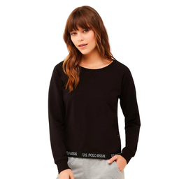 [16598 BLACK] Кофта пижамная женская U.S. POLO ASSN 16598