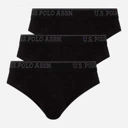 [83057 BLACK] Трусы мужские слипы набор 3 шт. U.S. POLO ASSN 83057