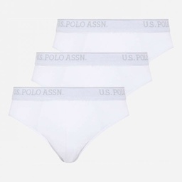 [83057 WHITE] Трусы мужские слипы набор 3 шт. U.S. POLO ASSN 83057