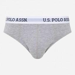 [80452Y GREY MELANGE] Труси сліпи чоловічі набір 1 шт. U.S. POLO ASSN 80452Y