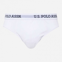 [80452Y WHITE] Трусы мужские слипы набор 1 шт. U.S. POLO ASSN 80452Y